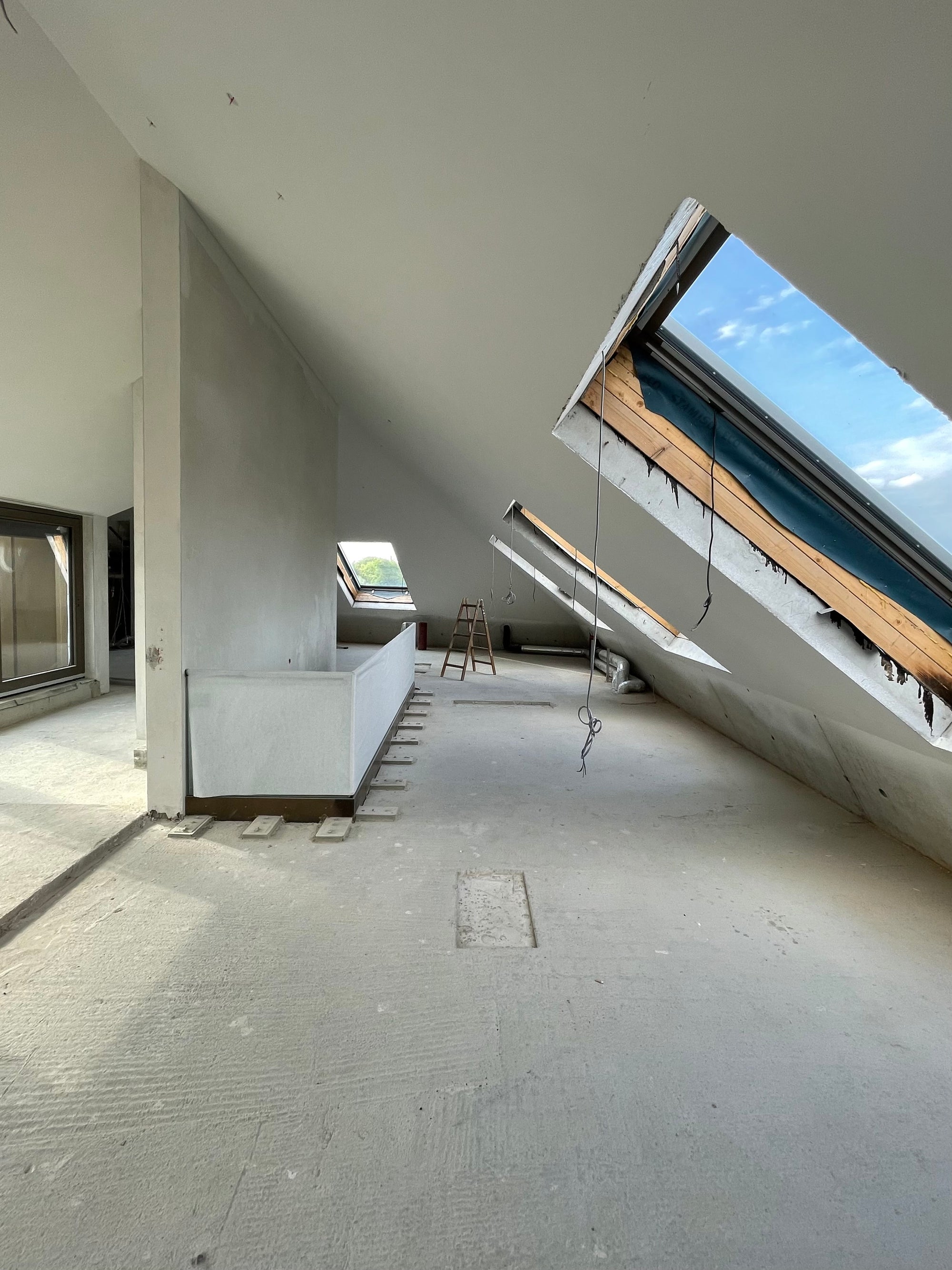 Dachgeschoss Baustelle Interior Design
